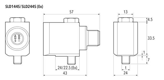 側(cè)面入口振動(dòng)傳感器